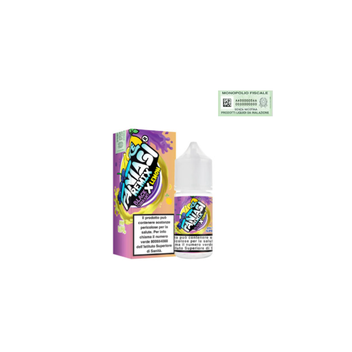 MINI SHOT - BLACKCURRANT X LEMON ICE - FANTASI VAPE 10+10ML