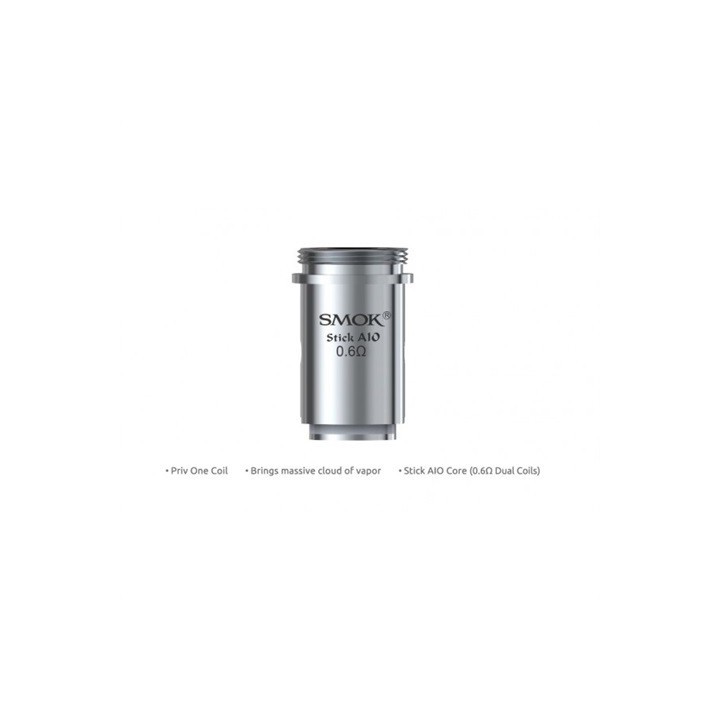 5PZ COIL PER STICK AIO E PRIV ONE 0.6 OHM - SMOK