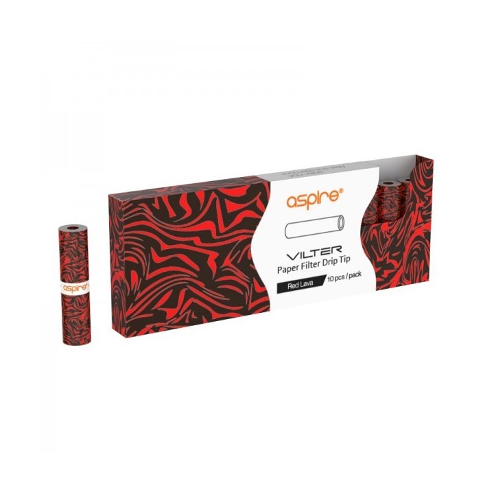 Aspire Filtro Vilter Red Lava (10 pezzi)